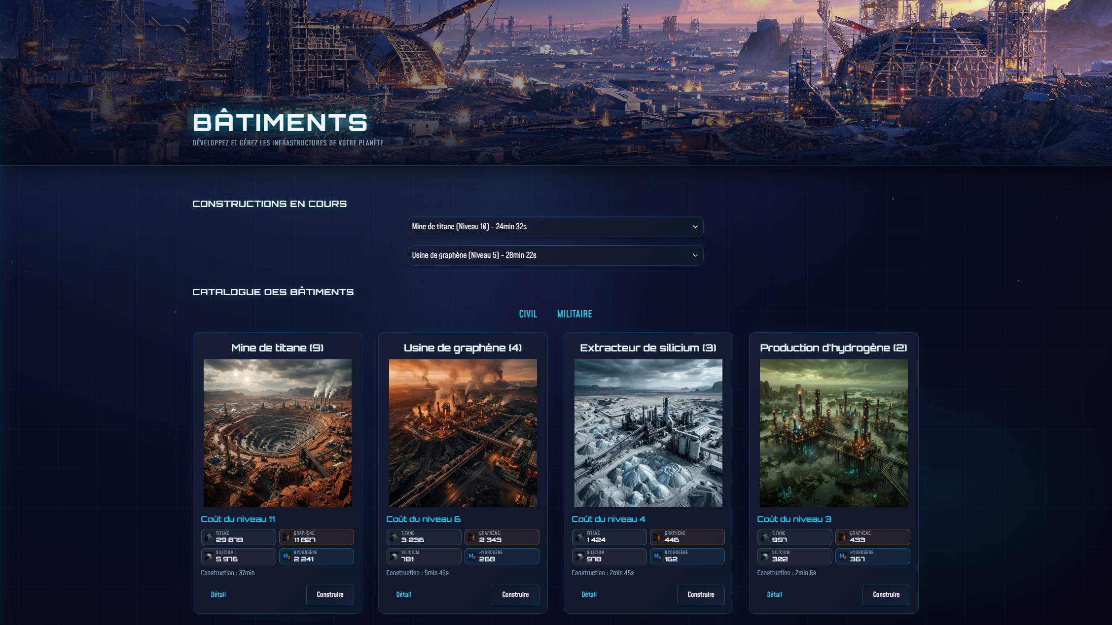 Planet development